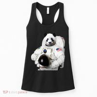 Space Panda USA Astronaut Women's Tank Top thumb 0