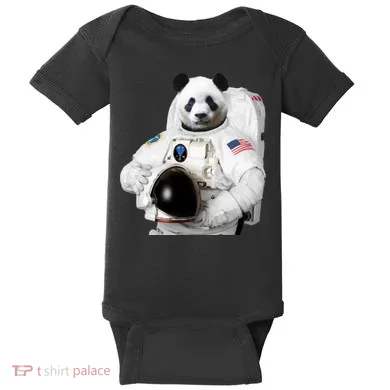 Space Panda USA Astronaut Baby Bodysuit