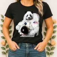 Space Panda USA Astronaut Women's T-Shirt thumb 2
