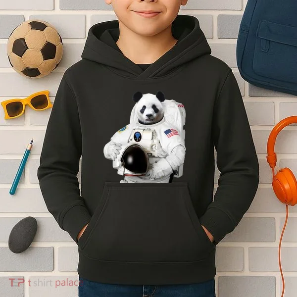 Space Panda USA Astronaut Kids Hoodie