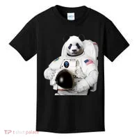 Space Panda USA Astronaut Kids T-Shirt thumb 0