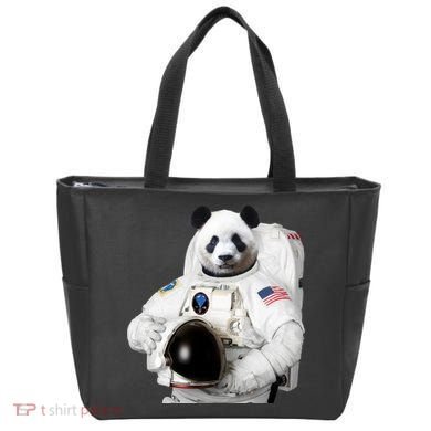 Space Panda USA Astronaut Tote Bag