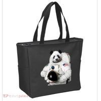 Space Panda USA Astronaut Tote Bag thumb 2