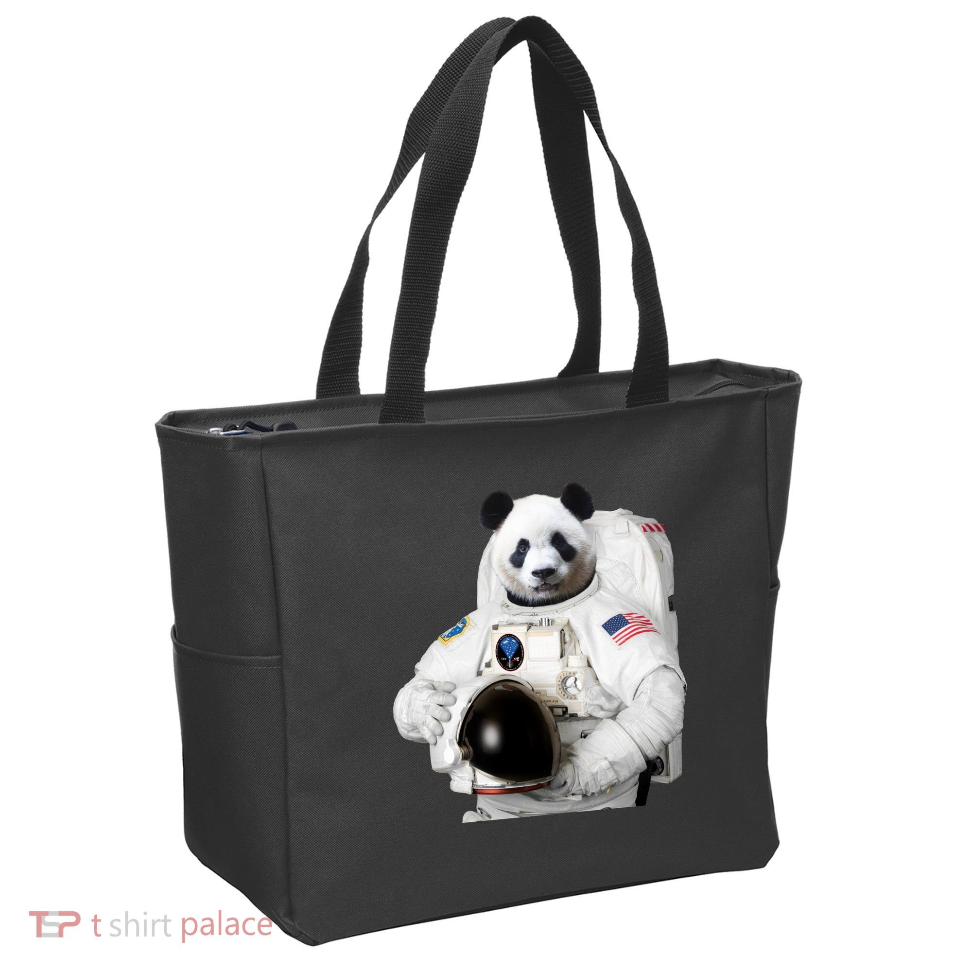 Space Panda USA Astronaut Tote Bag