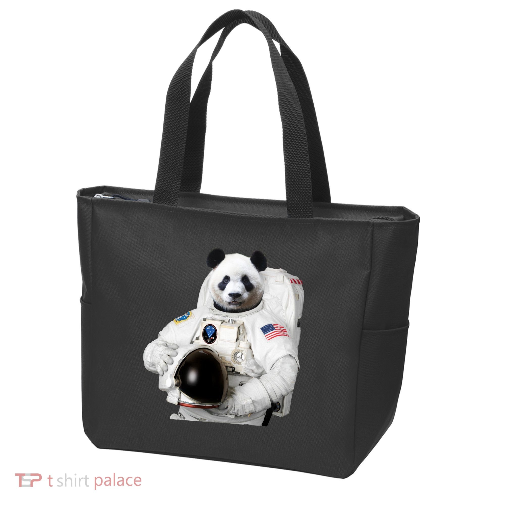 Space Panda USA Astronaut Tote Bag