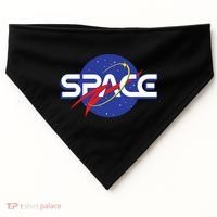 Space Retro logo USA-Made Doggie Bandana thumb 0