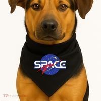 Space Retro logo USA-Made Doggie Bandana thumb 1