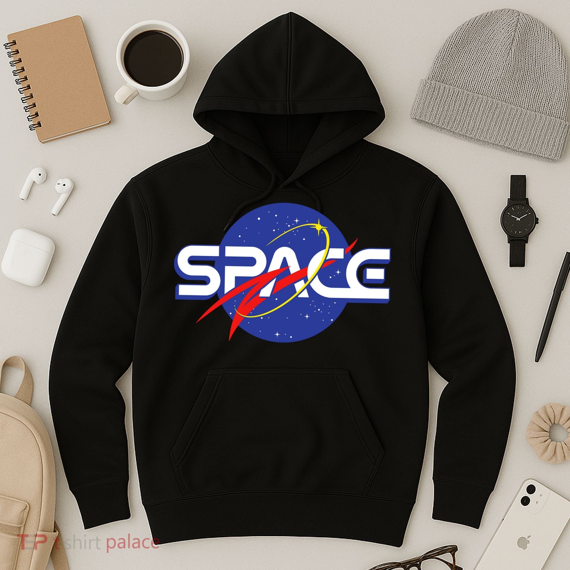 Space Retro logo Hoodie