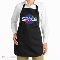 Space Retro logo Apron thumb 2