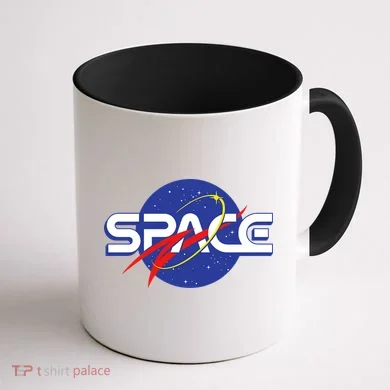 Space Retro logo Coffee Mug back