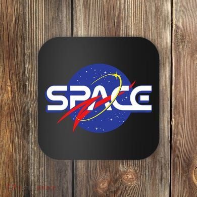 Space Retro logo Coaster