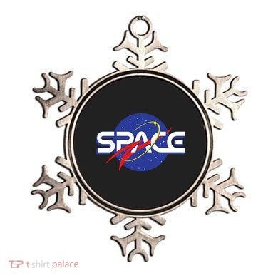 Space Retro logo Ornament