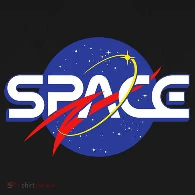Space Retro logo Ornament