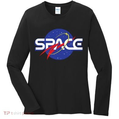 Space Retro logo Women's Long Sleeve Shirt