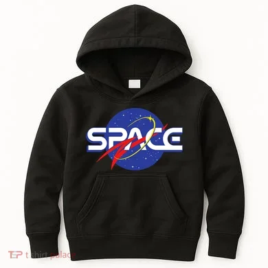 Space Retro logo Kids Hoodie