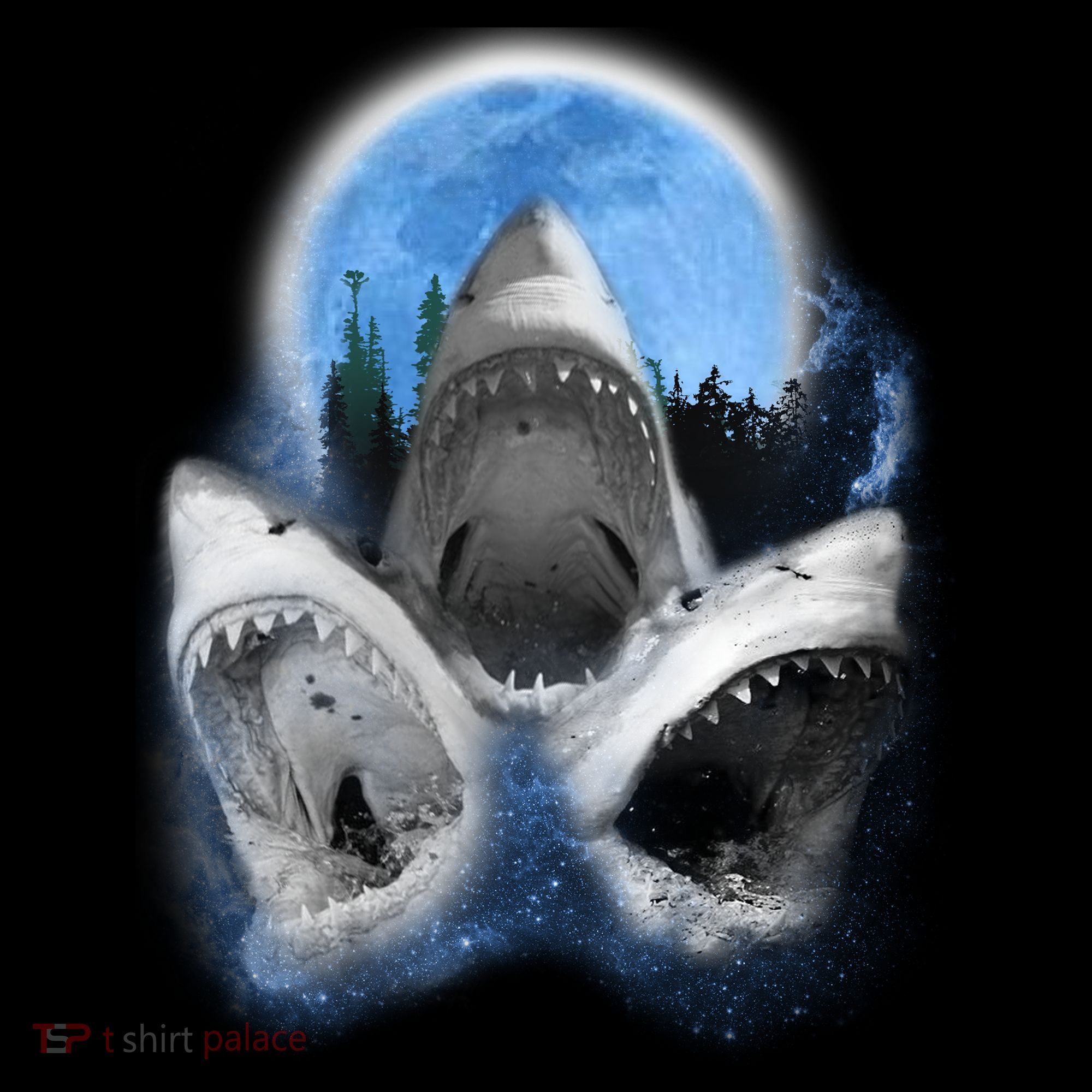 Space Sharks Universe Trio Tank Top