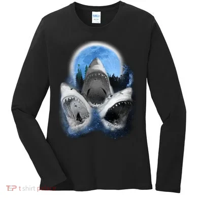 Space Sharks Universe Trio Women's Long Sleeve Shirt