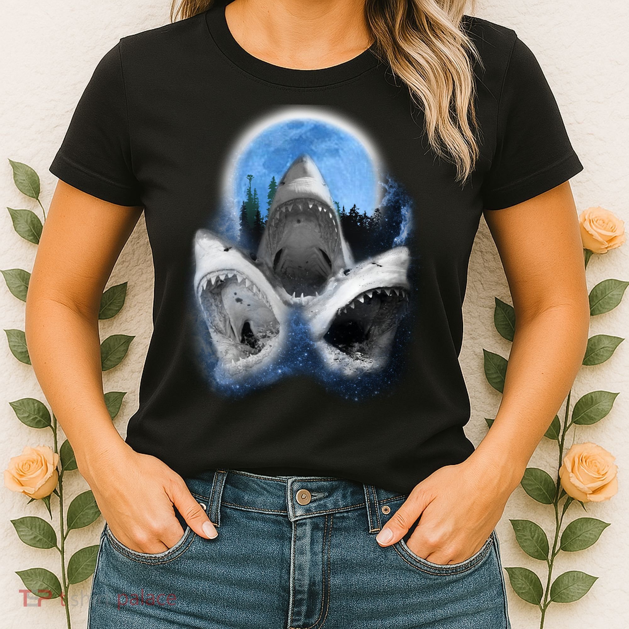 Space Sharks Universe Trio Women's T-Shirt