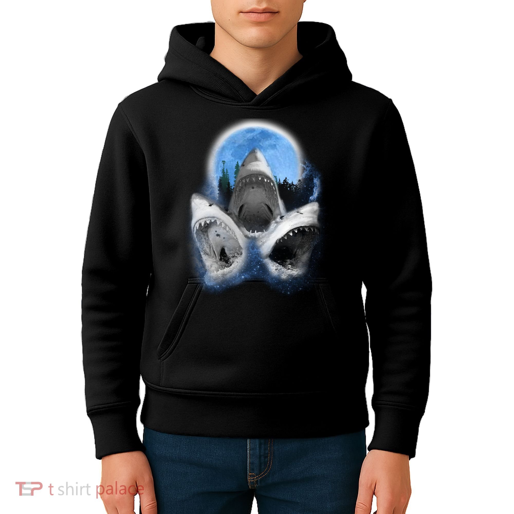 Space Sharks Universe Trio Kids Hoodie