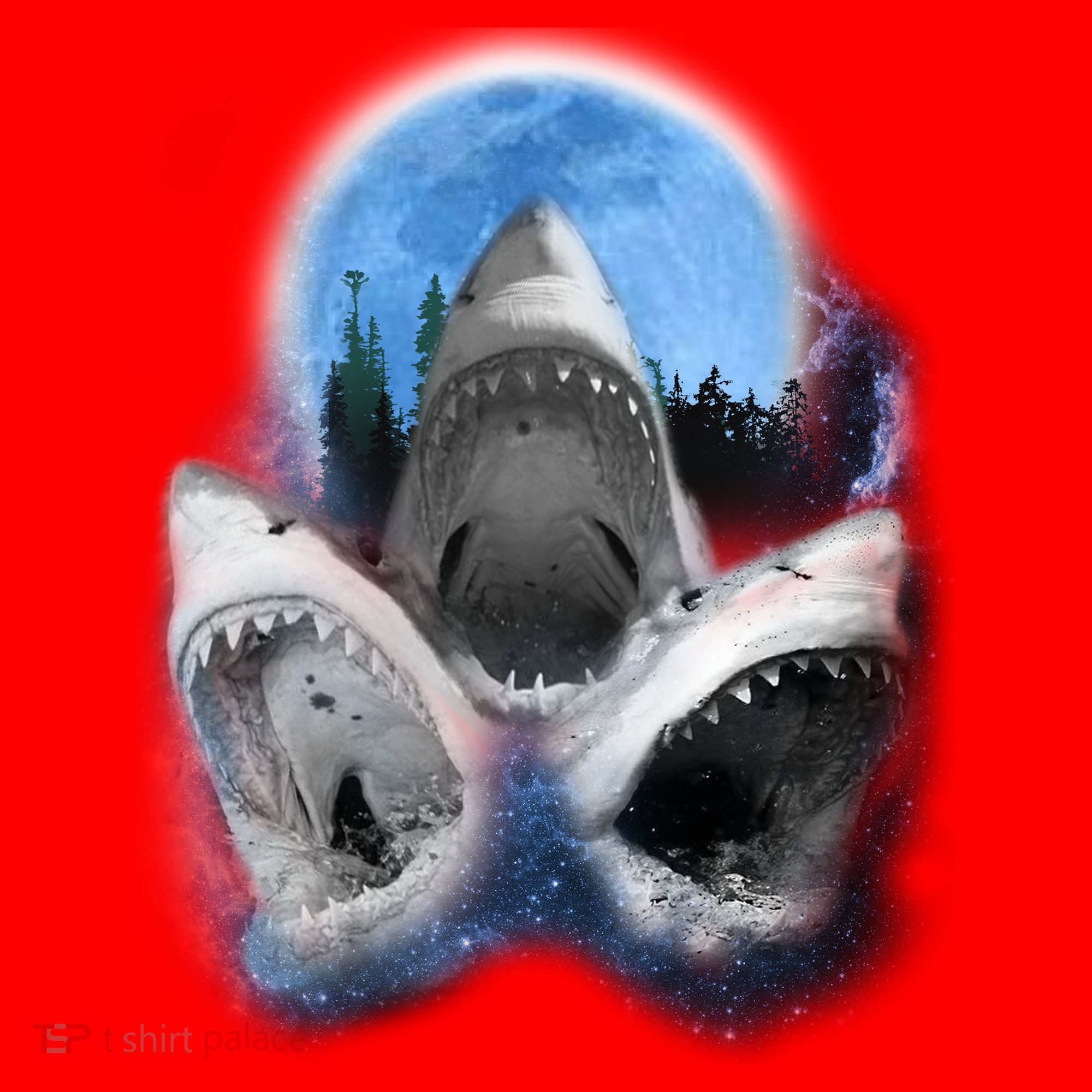 Space Sharks Universe Trio Santa Hat