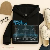 Space Shuttle Diagram Blueprint Hoodie thumb 4