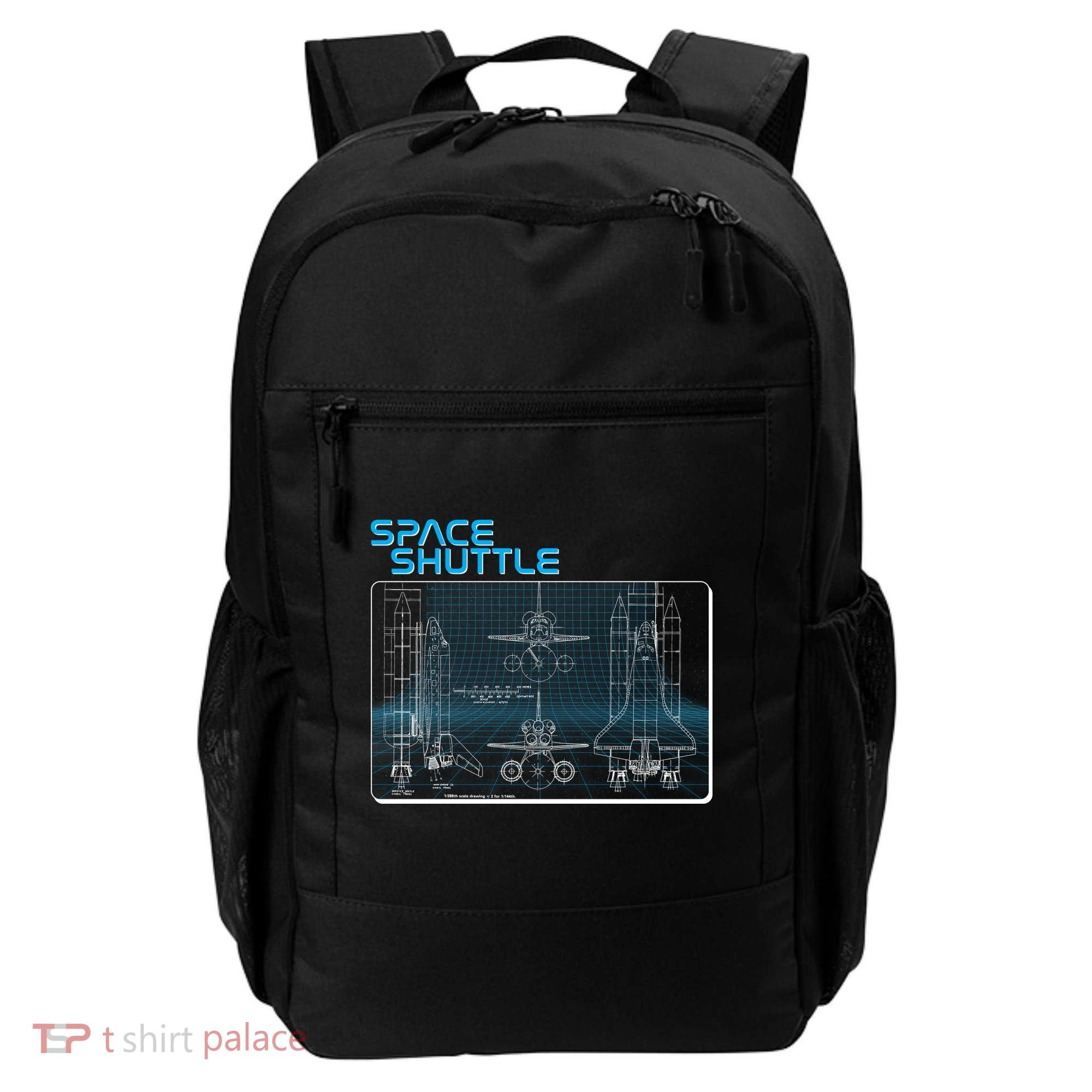 Space Shuttle Diagram Blueprint Backpack