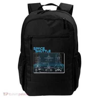 Space Shuttle Diagram Blueprint Backpack