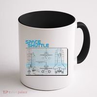 Space Shuttle Diagram Blueprint Coffee Mug thumb 1