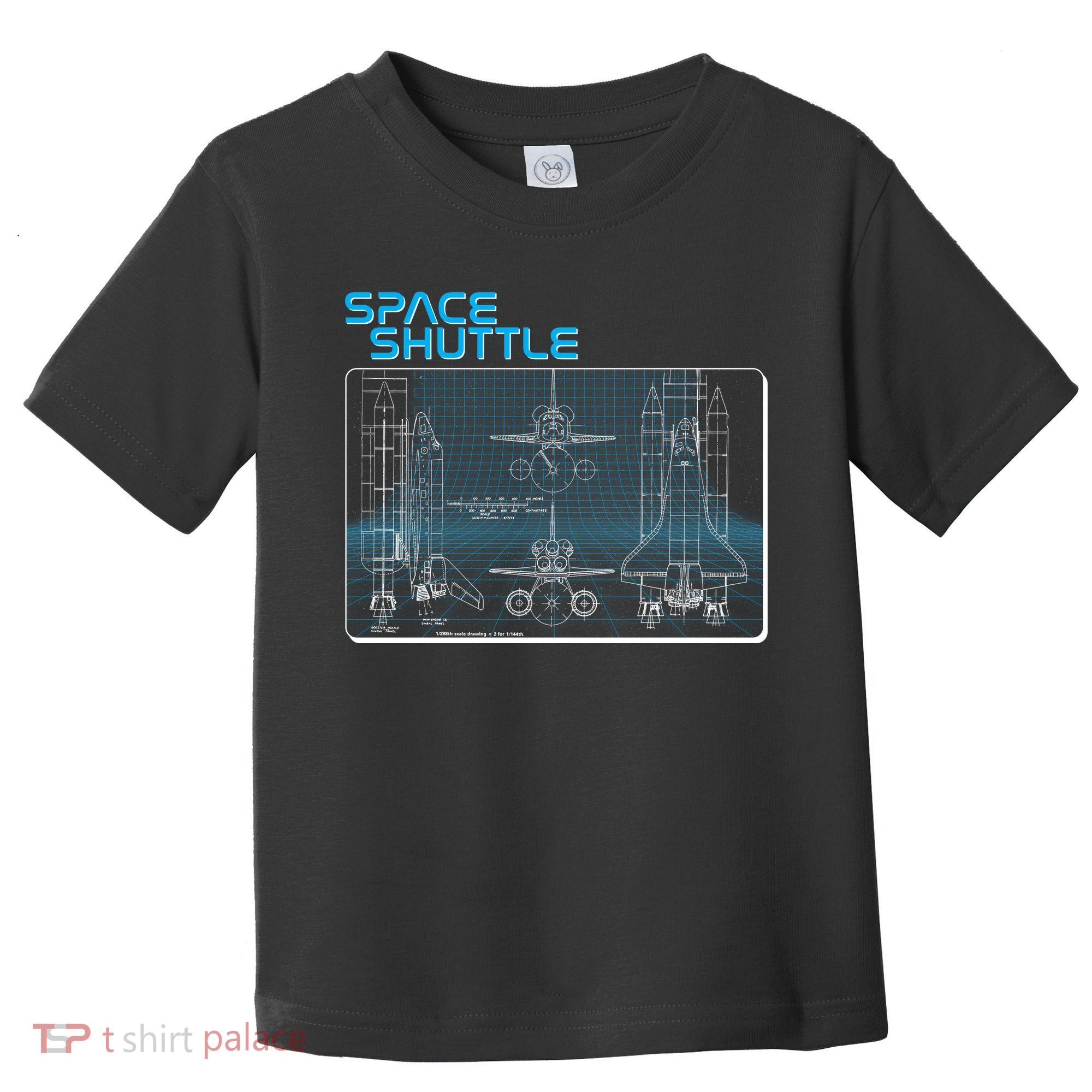 Space Shuttle Diagram Blueprint Toddler T-Shirt