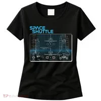 Space Shuttle Diagram Blueprint Women's T-Shirt thumb 0