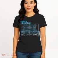 Space Shuttle Diagram Blueprint Women's T-Shirt thumb 4