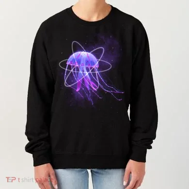 Space Trippy  Jellyfish Women's Sweatshirt