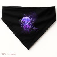 Space Trippy  Jellyfish USA-Made Doggie Bandana thumb 0