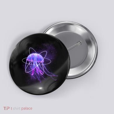 Space Trippy  Jellyfish Button