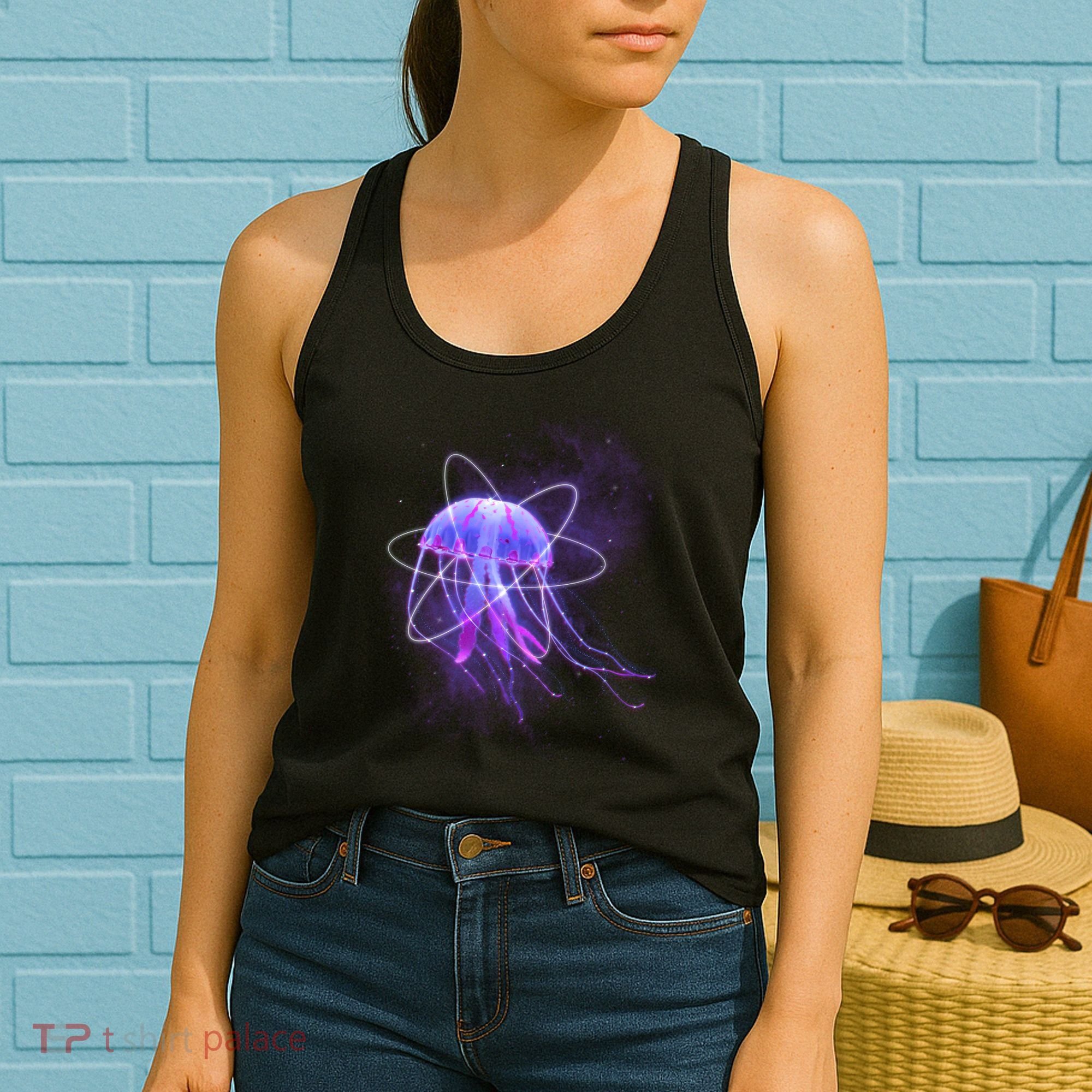 Space Trippy  Jellyfish Women's Tank Top