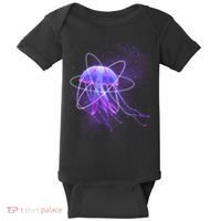 Space Trippy  Jellyfish Baby Bodysuit thumb 0