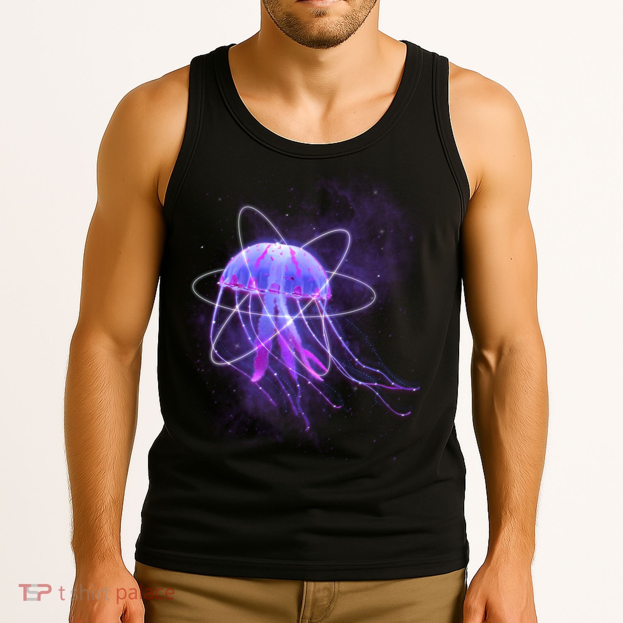 Space Trippy  Jellyfish Tank Top