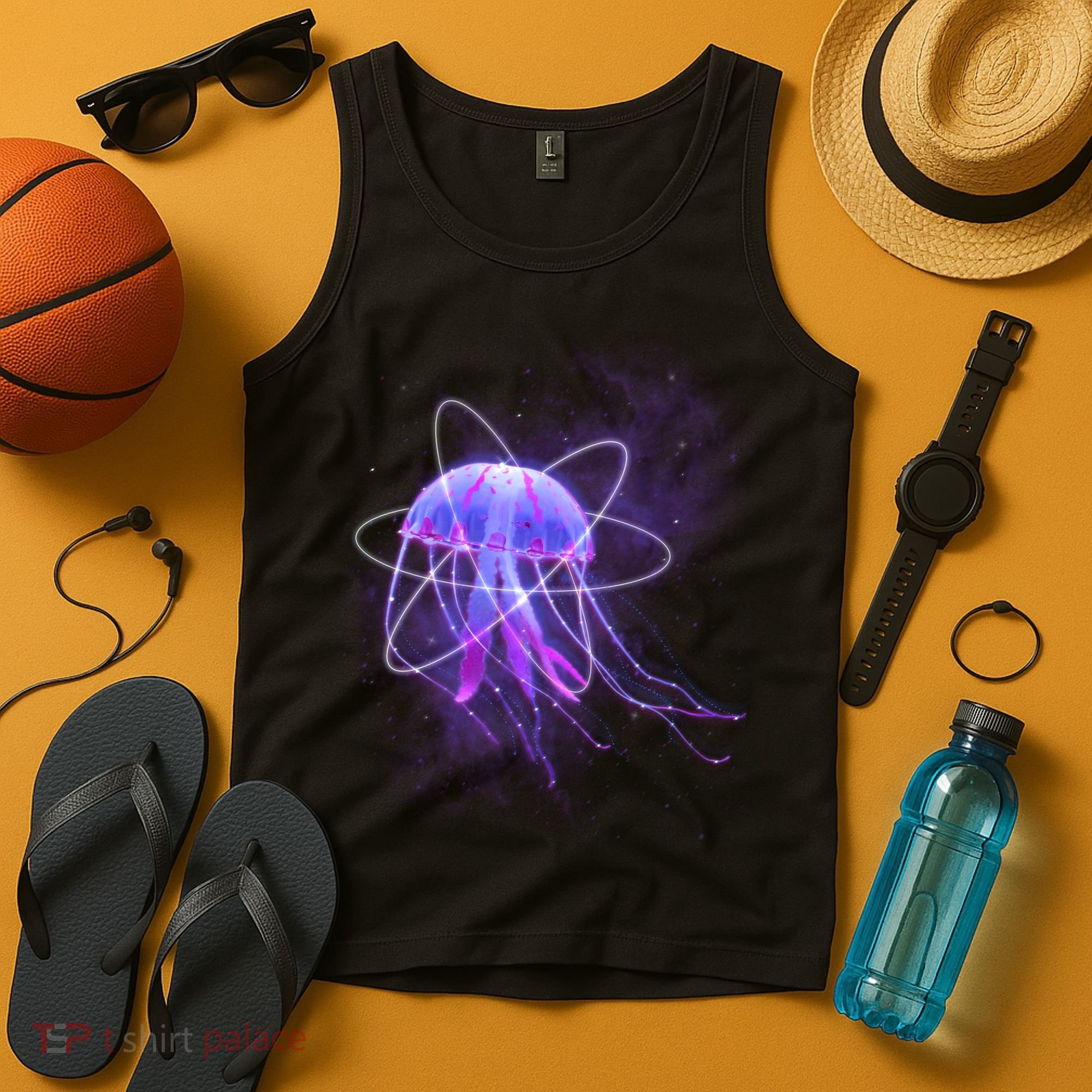 Space Trippy  Jellyfish Tank Top