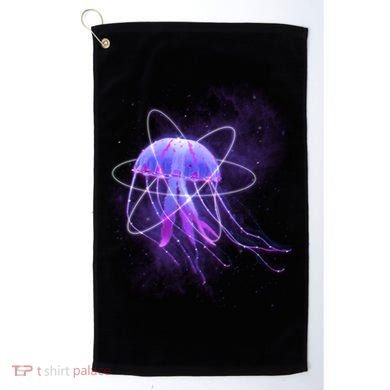 Space Trippy  Jellyfish Golf Towel