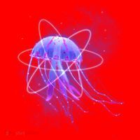 Space Trippy  Jellyfish Santa Hat thumb 1