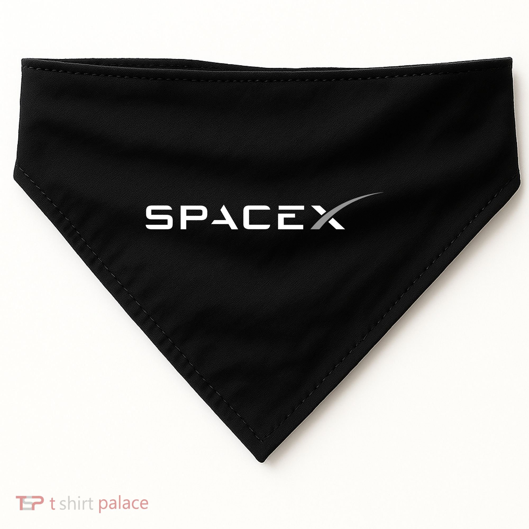 Space X Logo USA-Made Doggie Bandana