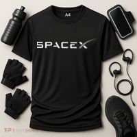 Space X Logo Cooling Performance Crew T-Shirt thumb 3