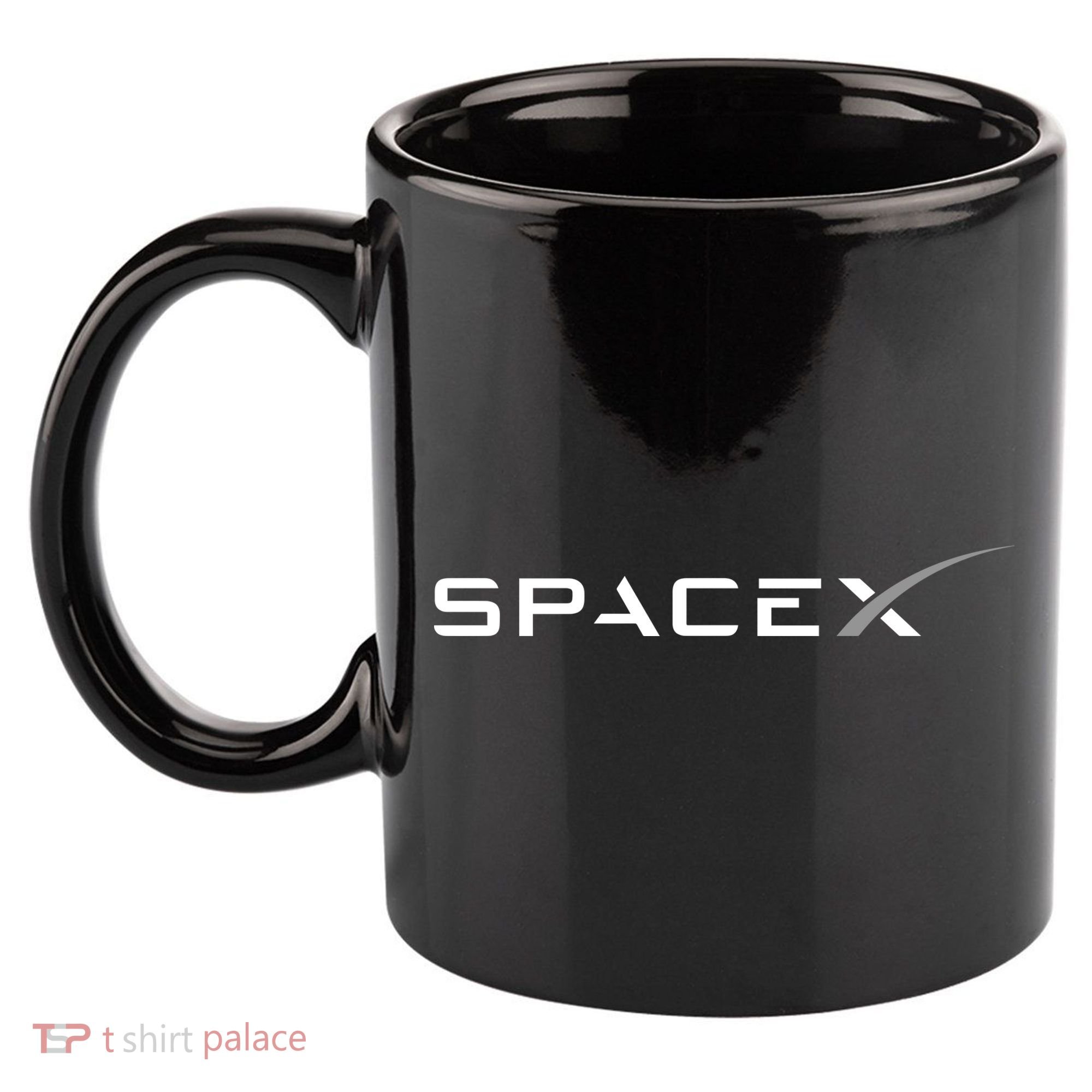 Space X Logo 11oz C Handle Ceramic Mug