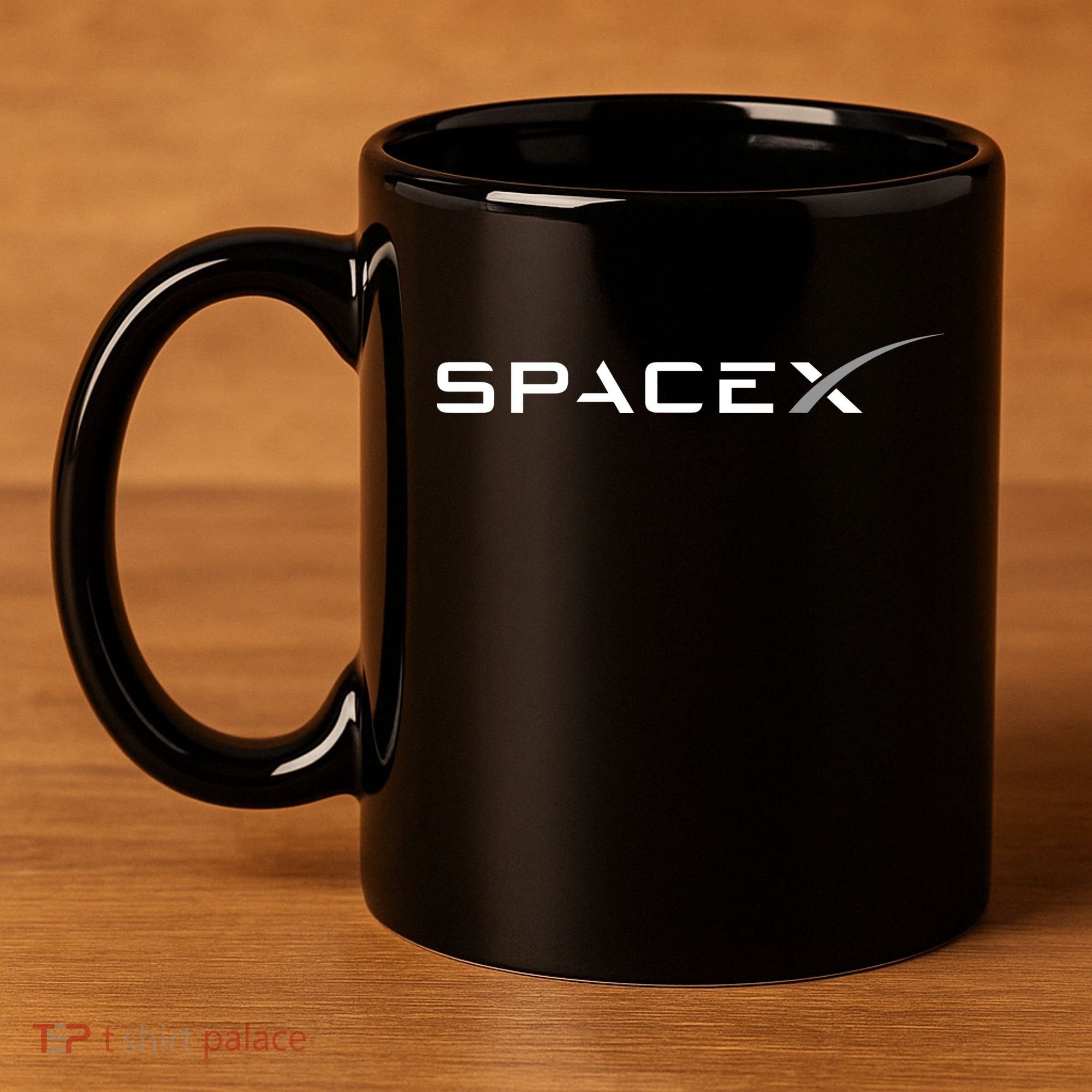 Space X Logo 11oz C Handle Ceramic Mug