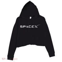 Space X Logo Crop Fleece Hoodie thumb 0