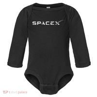 Space X Logo Baby Long Sleeve Bodysuit thumb 0