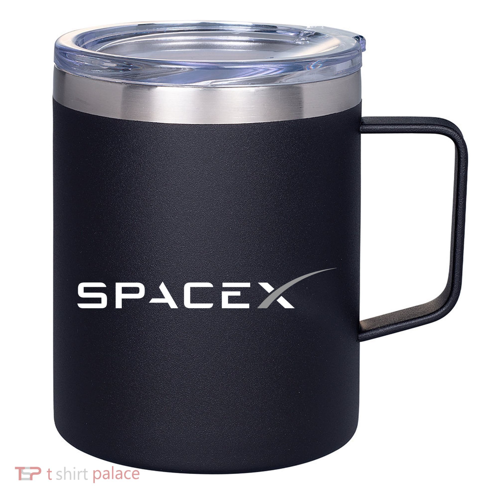 Space X Logo 12oz Stainless Steel Coffee Mug