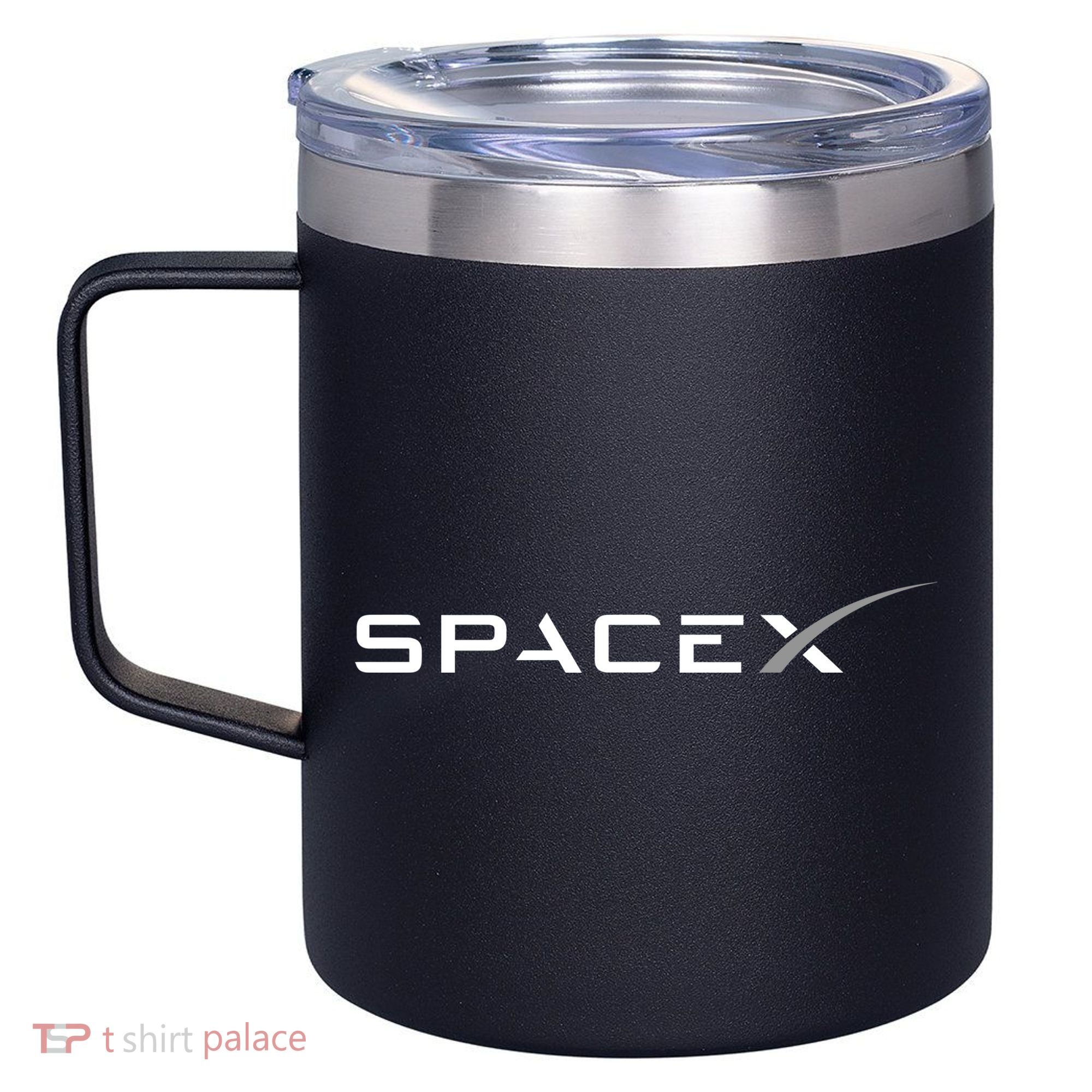Space X Logo 12oz Stainless Steel Coffee Mug