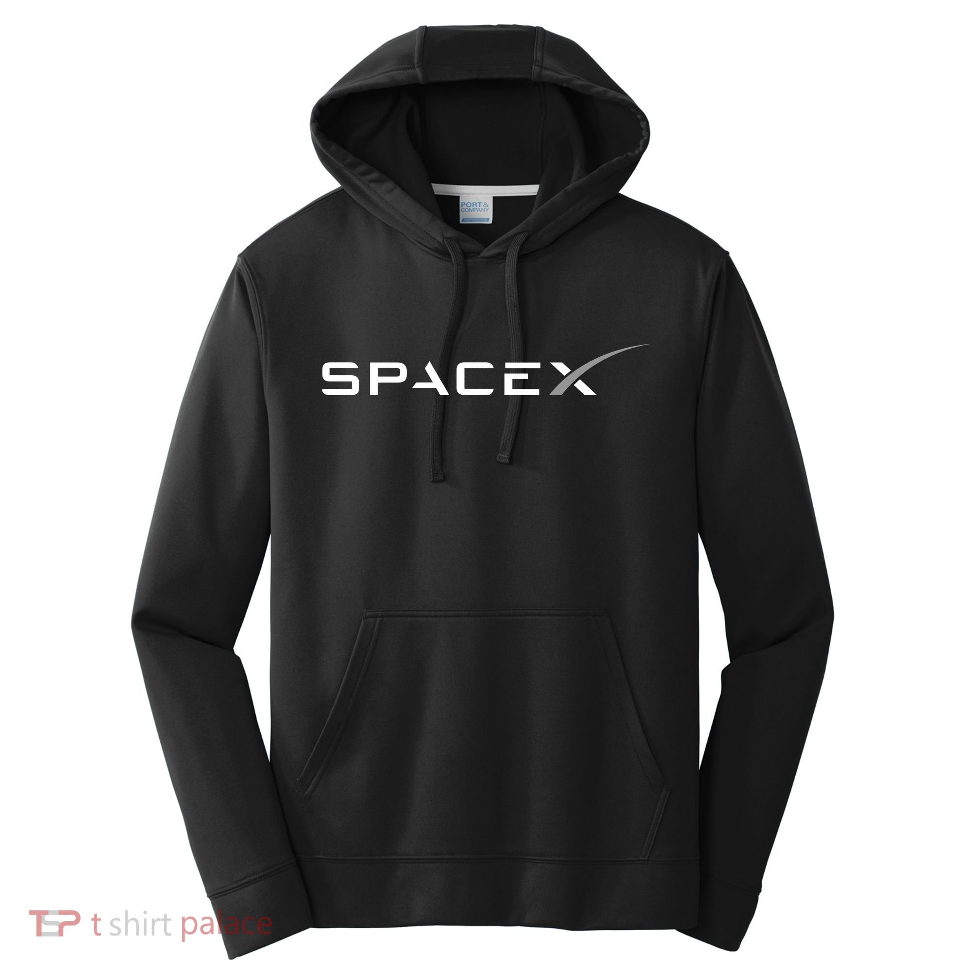 Space X Logo Performance Fleece Hoodie
