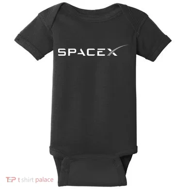 Space X Logo Baby Bodysuit